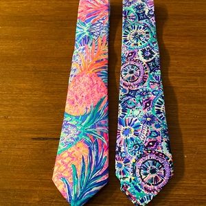 Lily Pulitzer Neckties - set of 2 - BRAND NEW CONDITION